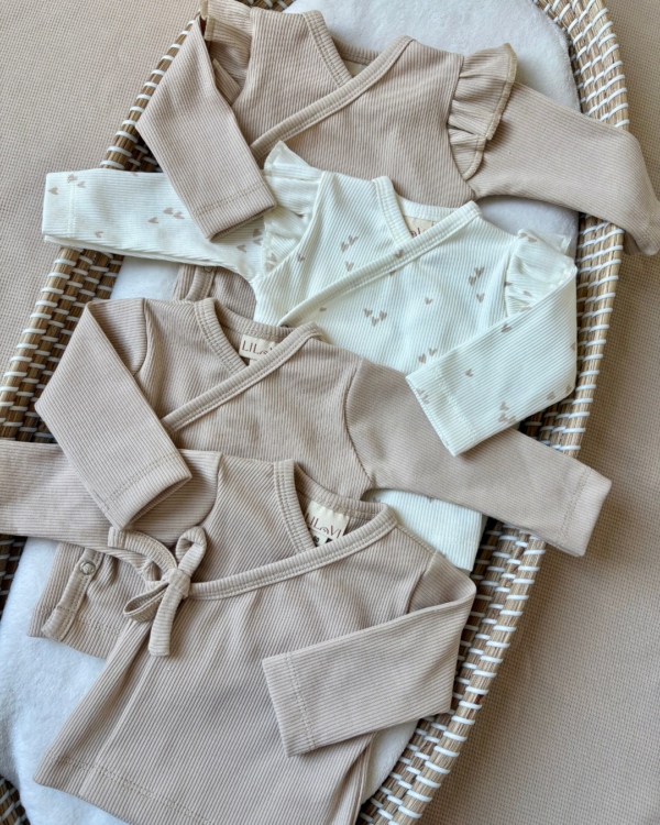 Overslagshirtje Beige Strik - Afbeelding 2