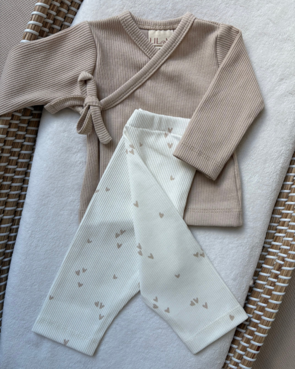 Overslagshirtje Beige Strik