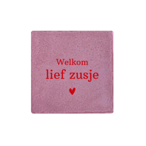 Tegeltje met tekst zusje