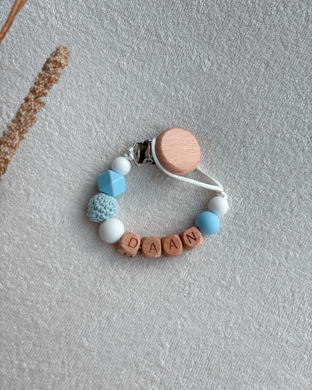 Speenkoord met naam Blu