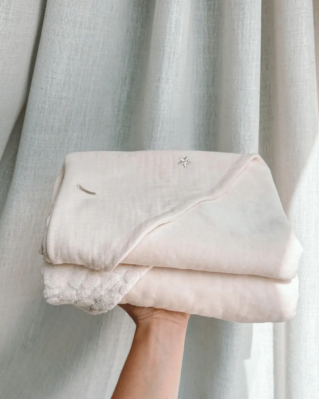 Wikkeldoek Moons & Stars beige - Afbeelding 2